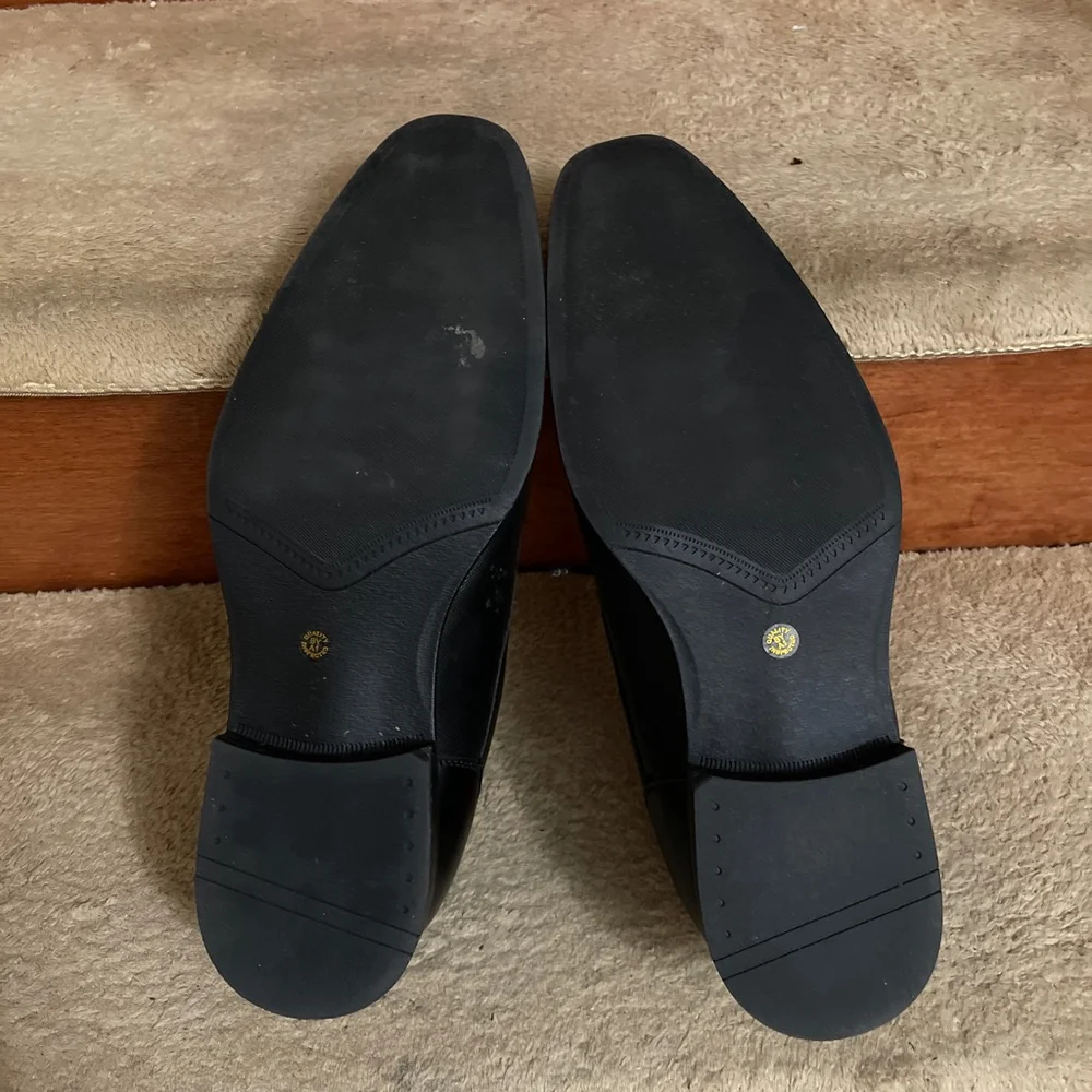 Men's J. Ferrar Black Memory Foam Oxfords & Derbys Size 10M Excellent Conditio